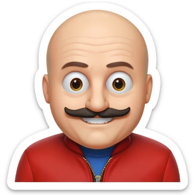 Dr. Robotnik from the Sonic the Hedgehog movie sticker