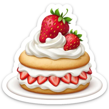 Strawberry shortcake kiss sticker