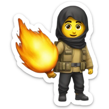 Musulman avec des ceinture explosive sticker