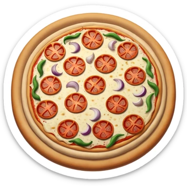 pizza with only ,onions sticker