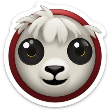 Sharingan with llama sticker