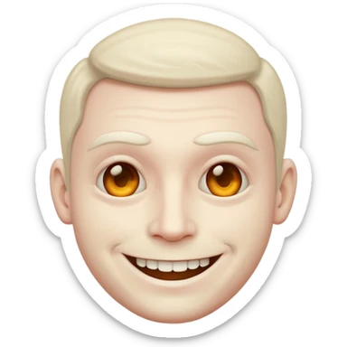 smile creepy man sticker