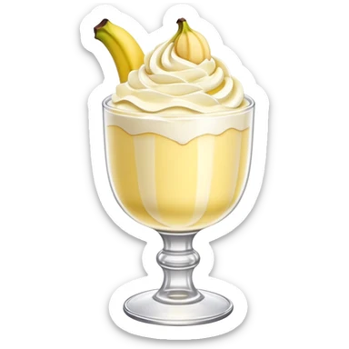 Banana pudding in a goblet  sticker