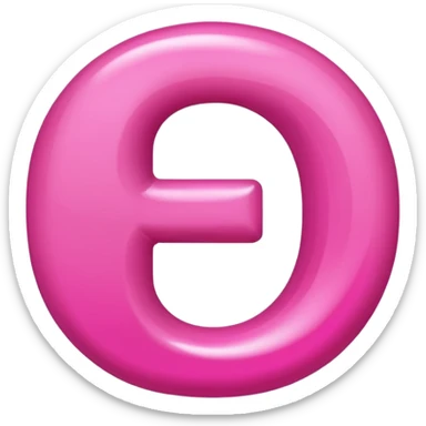 mix color pinks letter p sticker
