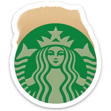 Starbuck's Coffee packet sticker