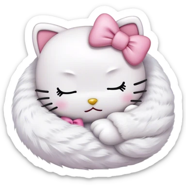 Hello kitty sleep sticker