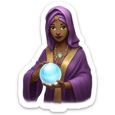 a fortune teller sticker