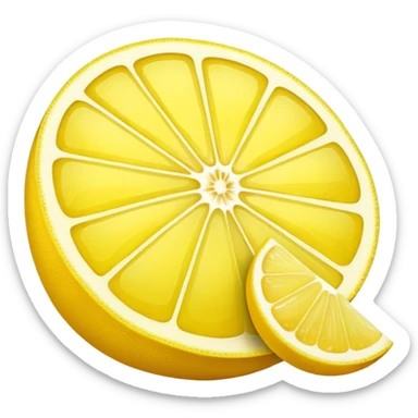 lemon wedge
 sticker