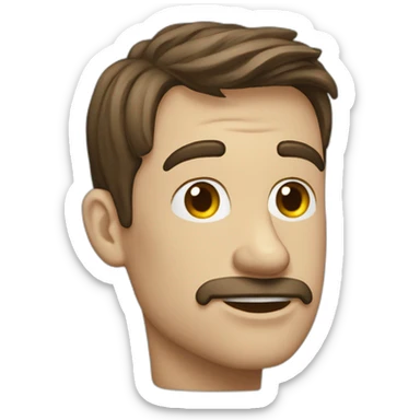 Bon homme joyeux et triste sticker