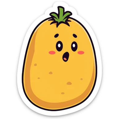 Shocked potato sticker