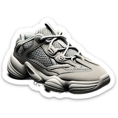 yeezy 500 granite sticker