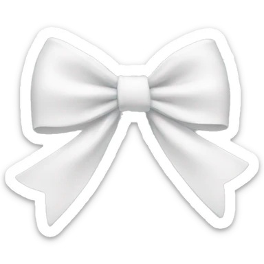 white bow sticker