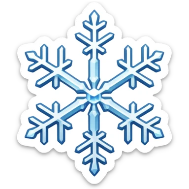 Snowflakes in winter sticker