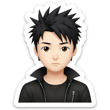 anime boy sticker