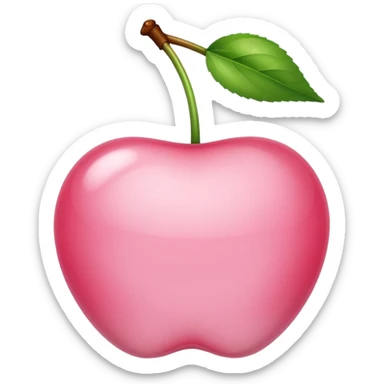 light pink Cherry sticker
