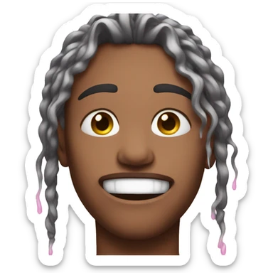 😭 with pink tear streams sticker