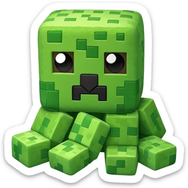 Minecraft creeper plushy  sticker