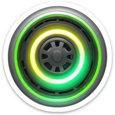 tuning wheel with led lights sticker