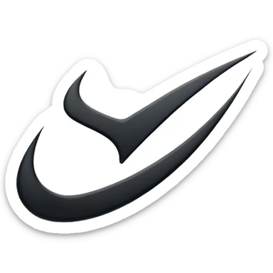 Swoosh Nike logo  sticker