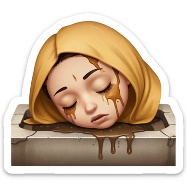 Head in the gutter sticker