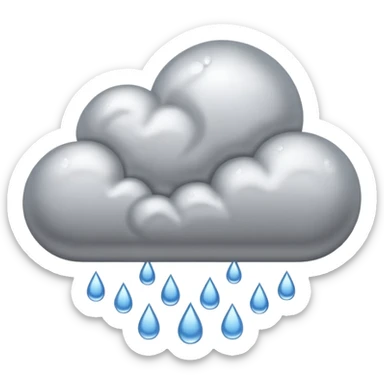 Rain Generator with a big cloud coming out of it  sticker