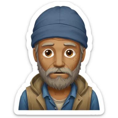 homeless guy sticker