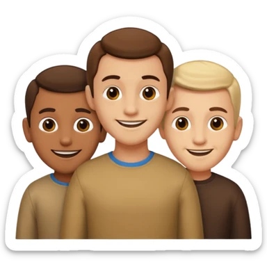 Hola quiero que me hagas un emoji de los tres Reyes Magos juntos Baltasar Gaspar y Melchor sticker