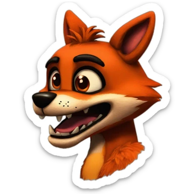 Foxy five nights at Freddy  sticker