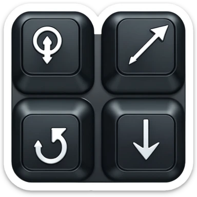 top arrow keybord caps sticker