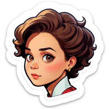 Someone giving a side eye  sticker