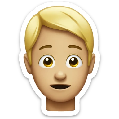 Crying emoji with a peace sign  sticker