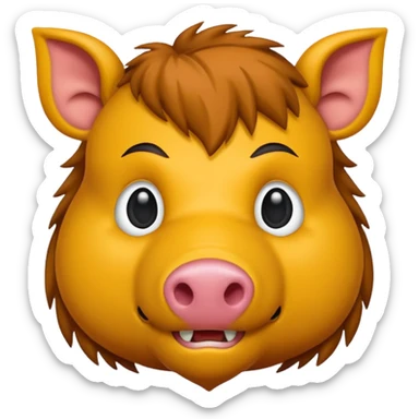 AI coder boar sticker