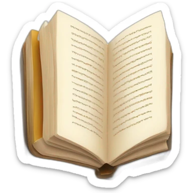 book writing symbol sticker