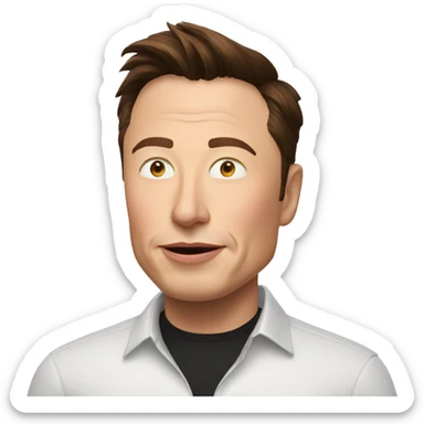 Elon Musk say to follow  sticker
