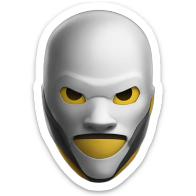 Free fire character hukong wearing mask sticker