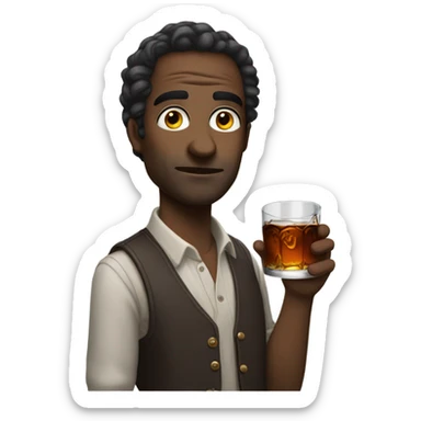 Drunk with bourbon sticker