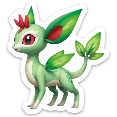 Meloetta-Celebi-Shaymin-Flygon-Pokémon-Fakémon-creature sticker