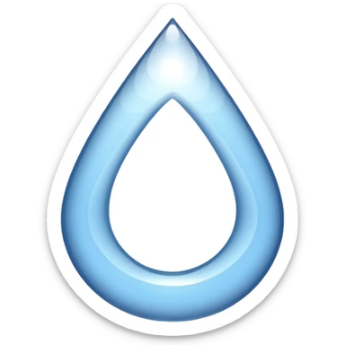 large tear drop sticker