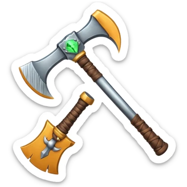 barbarian axe sticker