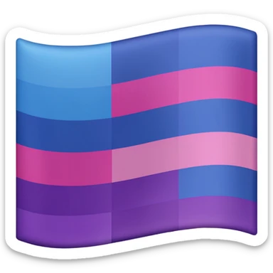 bisexual flag sticker