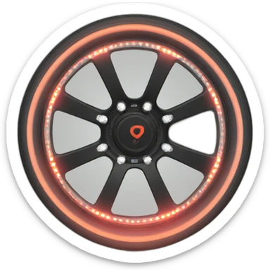 tuning wheel with led lights sticker