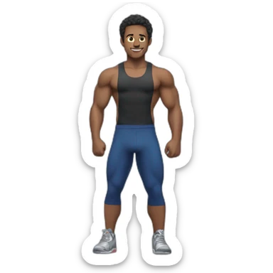 Persona con buen fisico  sticker