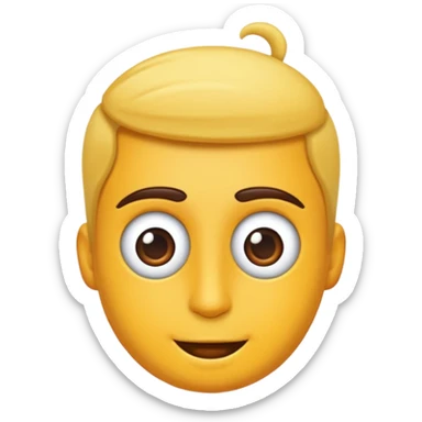 yuvarlak gözlüklü insan sticker