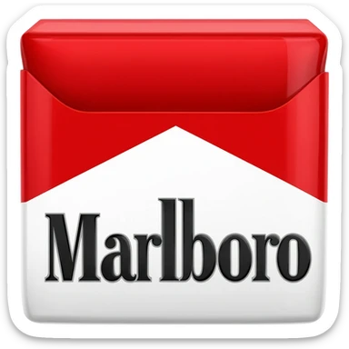 Marlboro red cigarettes sticker