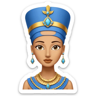 Bust of Nefertiti sticker