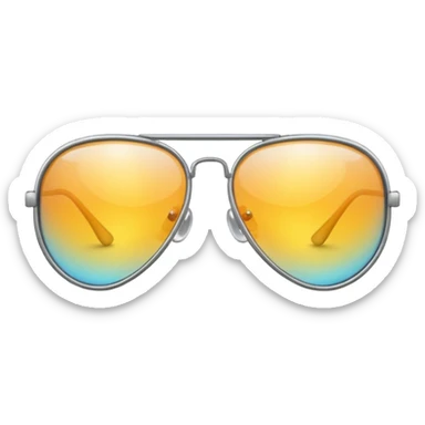 Aviator glasses sticker