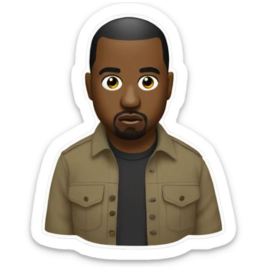 Kanye west on a Trex sticker