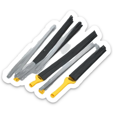 2 windshield wiper blades sticker