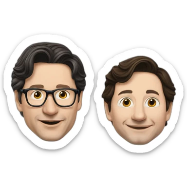 Pierre Poilievre playing with trudeau sticker