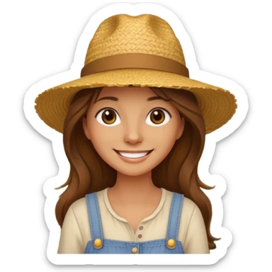 tia granjera dando like granjera  campo sticker